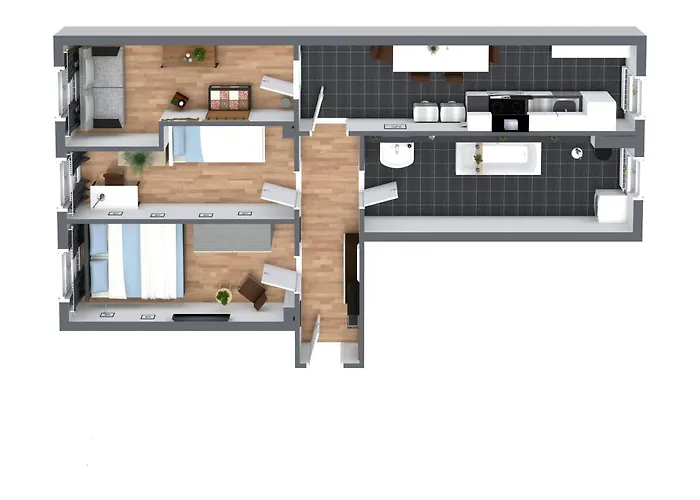 Apartament *neu*family&work*wlan*ntflx*cozy*zentrum*toplage Chemnitz